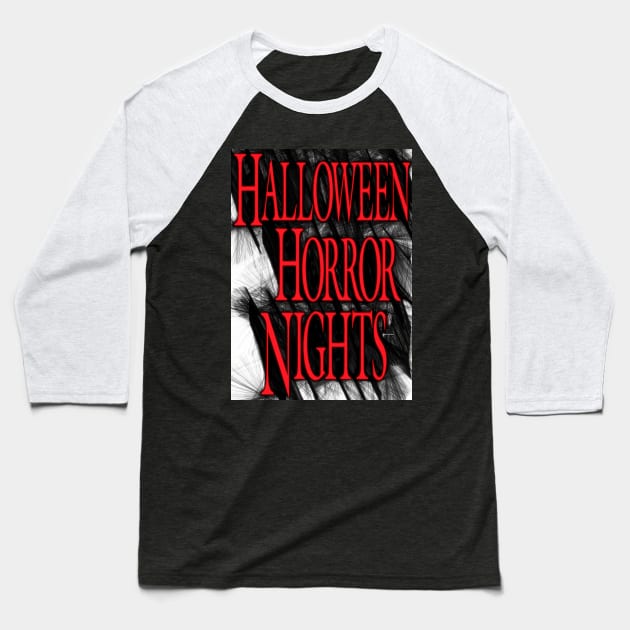 Halloween Horror Nights Baseball T-Shirt by RafaelSalazar